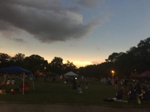 sky during totality