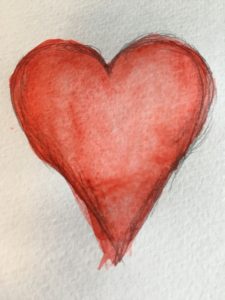 watercolor heart